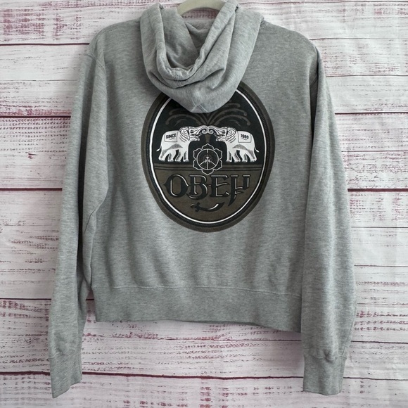 OBEY Elephant Graphic  Hooded Sweatshirt - Picture 2 of 8